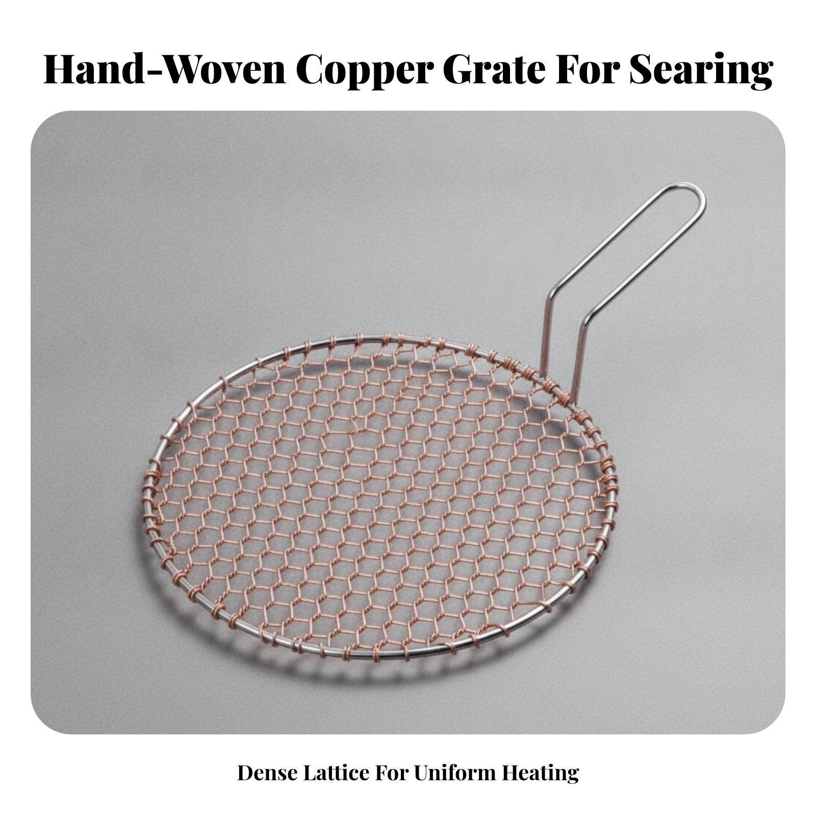 Portable Copper Mesh Round Gri - Outdoor Camping Grill 评论和价格