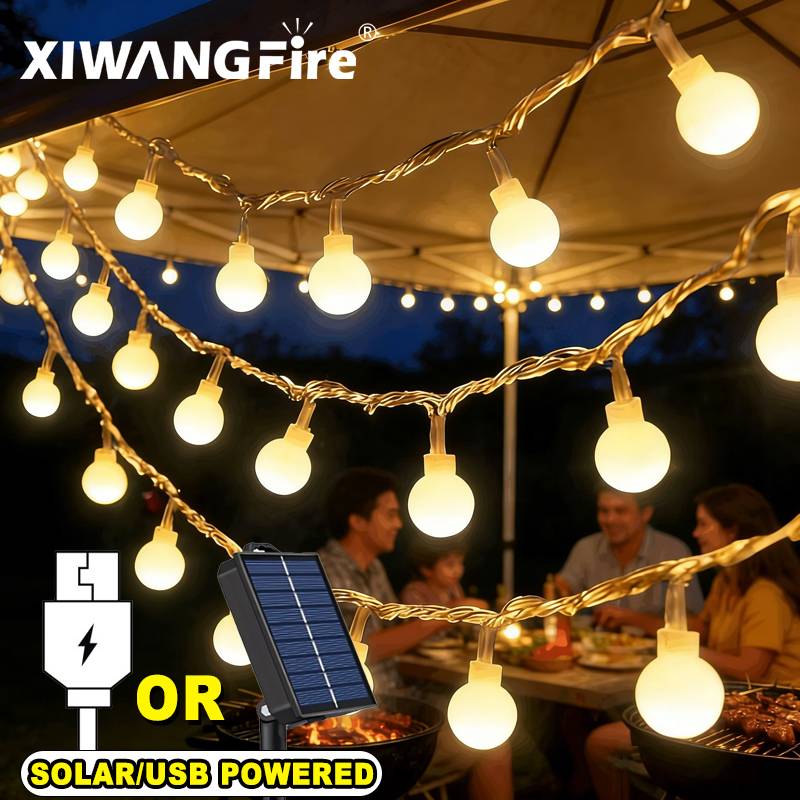3-10M Solar/USB/Battery String - Outdoor Camping Lighting 评论和价格