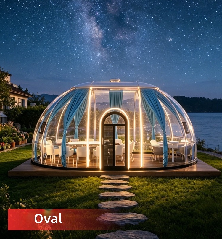 Transparent Dome Bubble House, - Outdoor Camping Exhibition 评论和价格