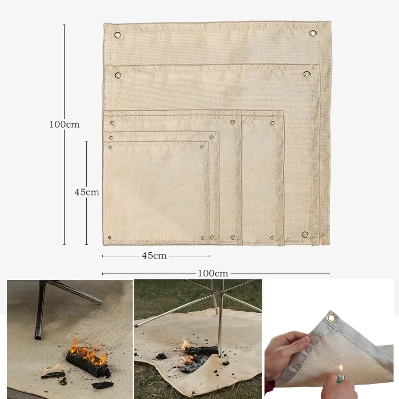 Camping Fireproof Mat Heat Res - Outdoor Camping Grill 评论和价格