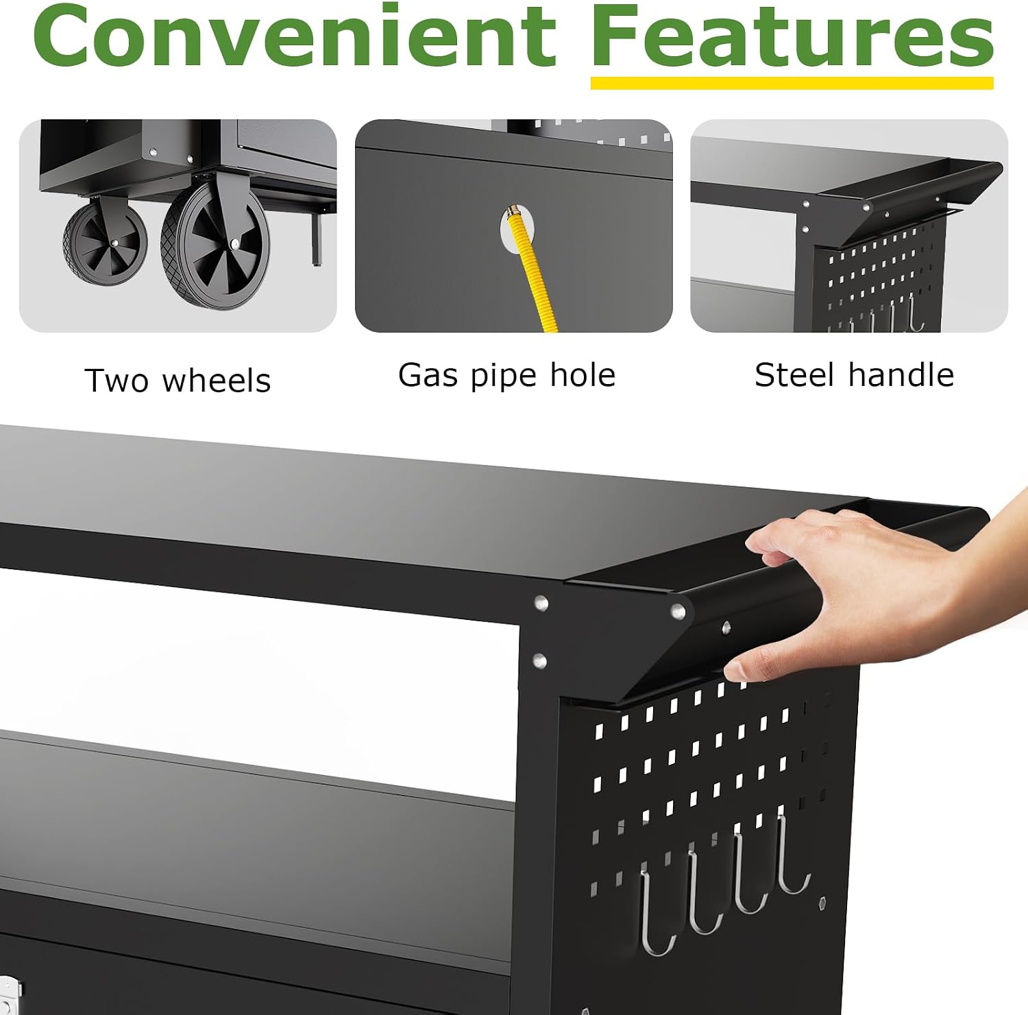 Outdoor Grill Cart Table With  - Outdoor Camping Grill 评论和价格