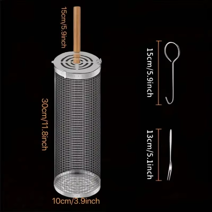 Round Barbecue Grill Basket Se - Outdoor Camping Grill 评论和价格