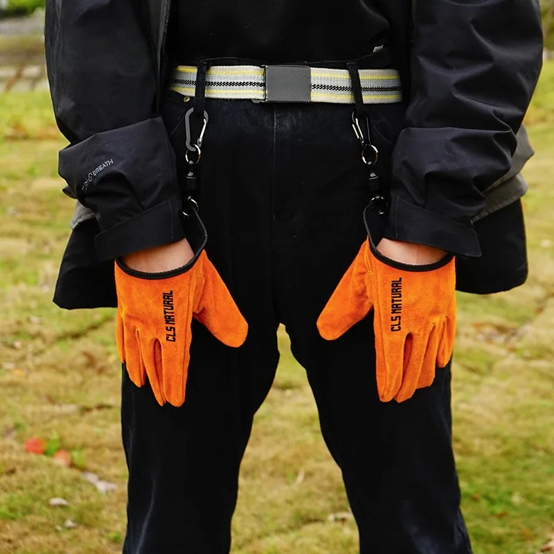 Heat Resistant BBQ Gloves Cowh - Outdoor Camping Grill 评论和价格