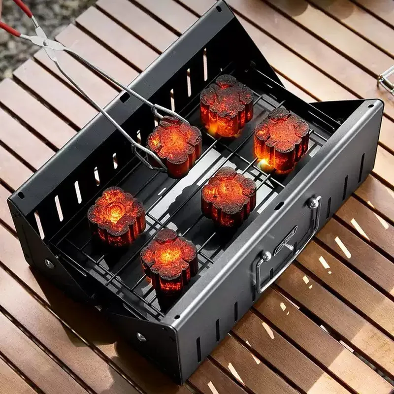 Portable Folding Wood Charcoal - Outdoor Camping Grill 评论和价格