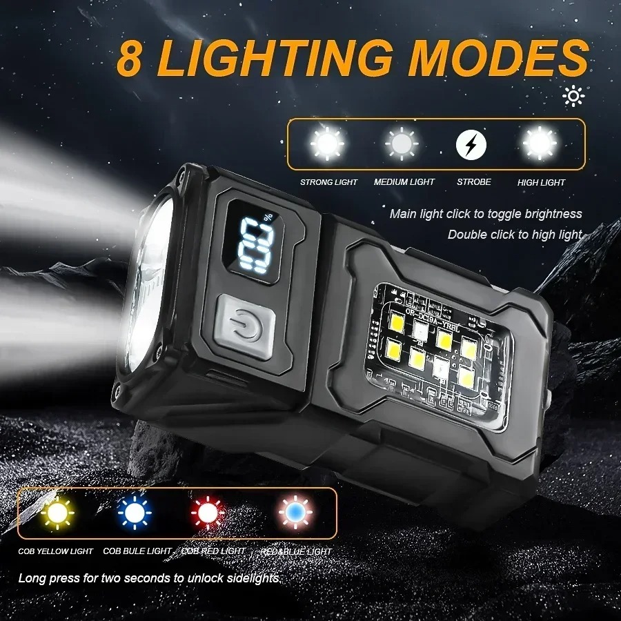 Mini USB Recharge LED Flashlig - Outdoor Camping Glamping 评论和价格