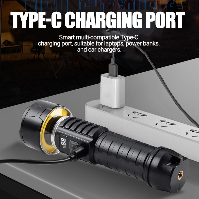 COB LED Flashlight Rechargeabl - Outdoor Camping Glamping 评论和价格