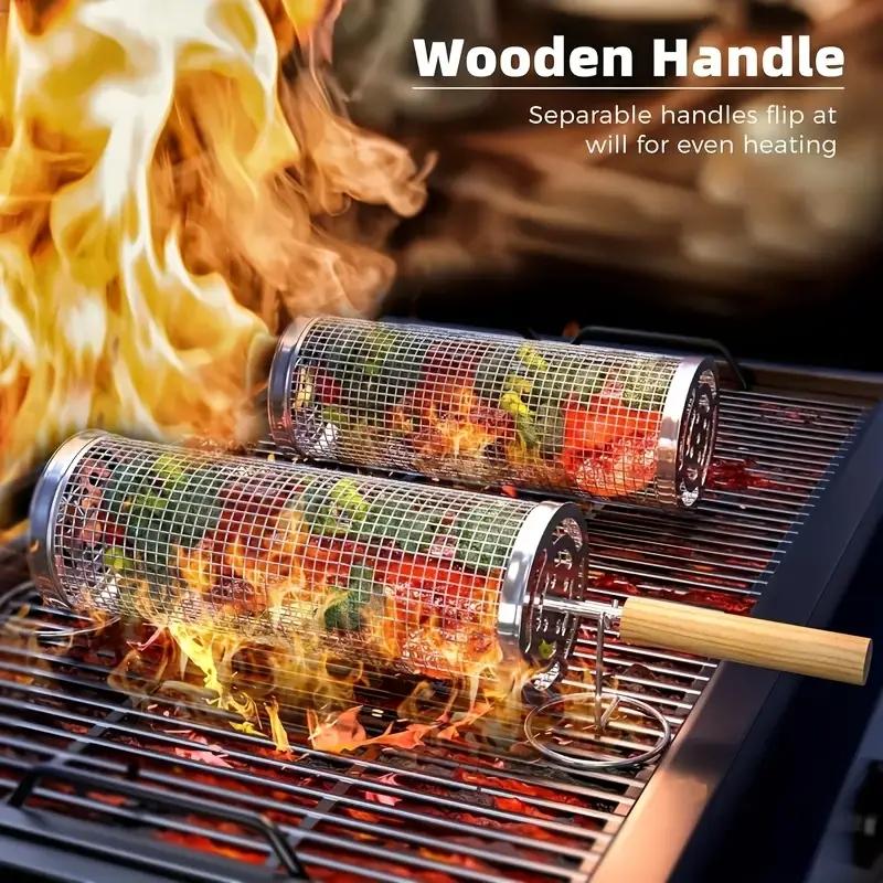 Stainless Steel BBQ Grill Bask - Outdoor Camping Grill 评论和价格