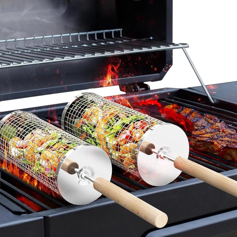 Stainless Steel BBQ Grill Bask - Outdoor Camping Grill 评论和价格