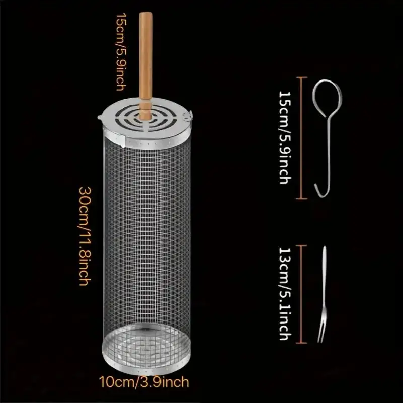 Round Barbecue Grill Basket Se - Outdoor Camping Grill 评论和价格