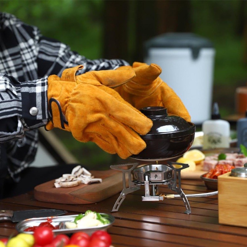 Outdoor BBQ Grilling Heatproof - Outdoor Camping Grill 评论和价格