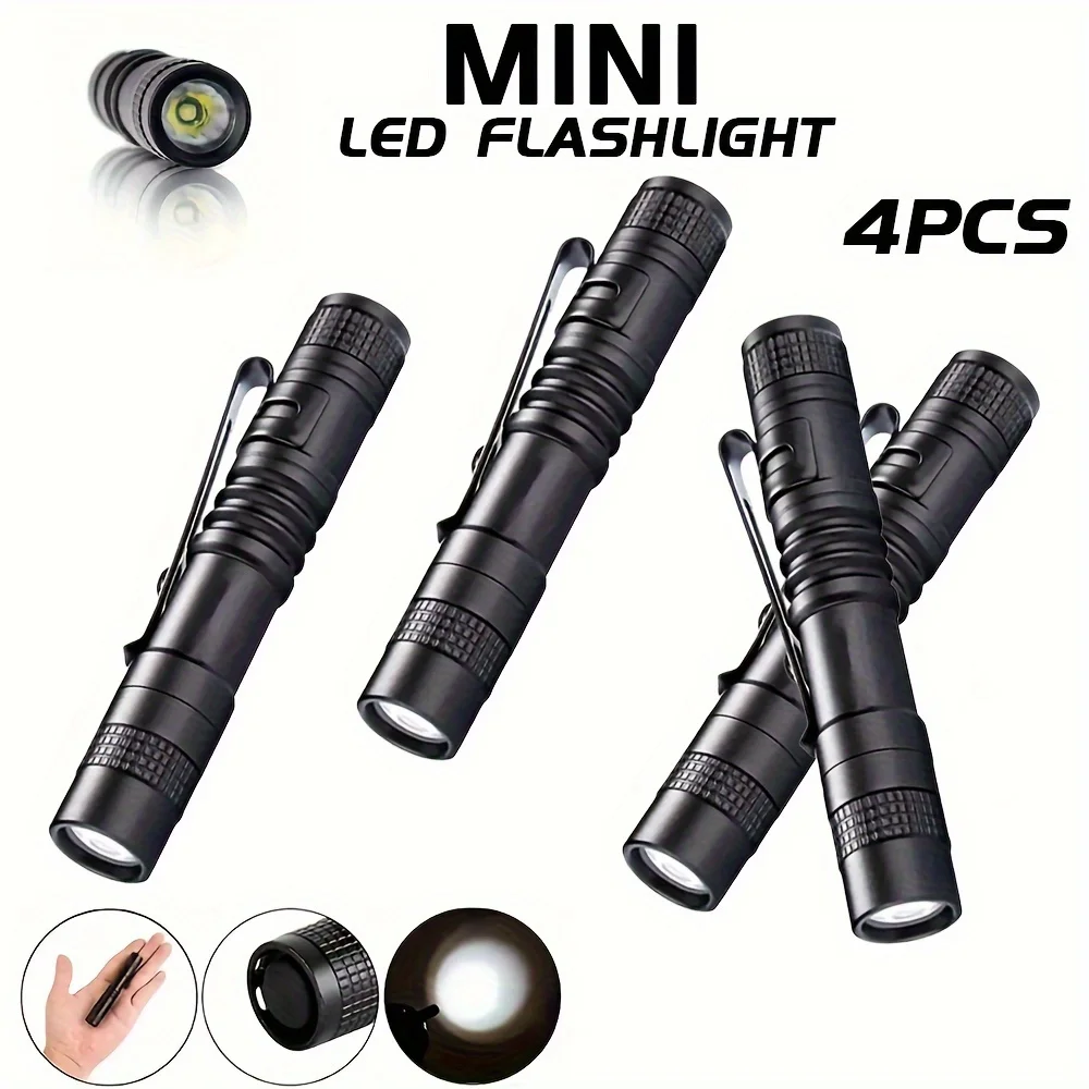 1-4PCS Mini Portable LED Pen L - Outdoor Camping Decor 评论和价格