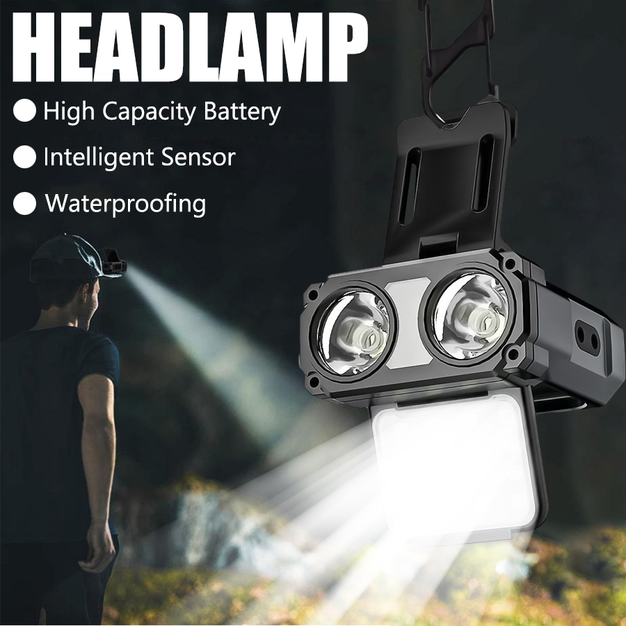 Sensor COB LED Headlamp Cap Cl - Outdoor Camping Glamping 评论和价格