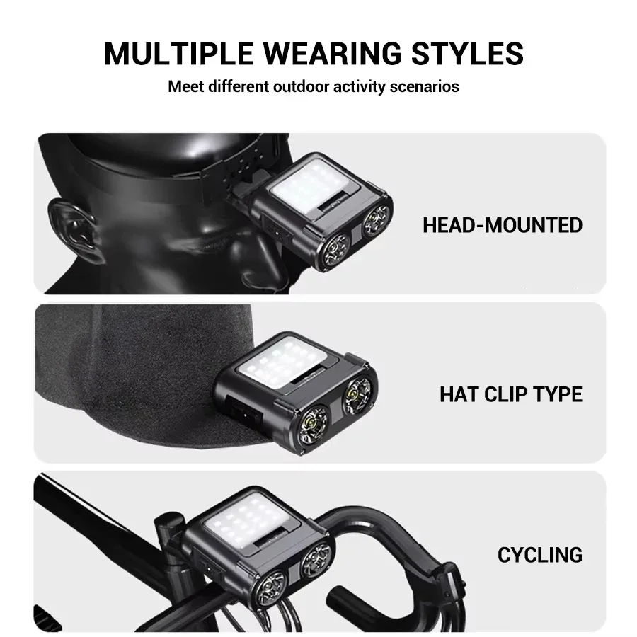 Sensor COB LED Headlamp Cap Cl - Outdoor Camping Glamping 评论和价格