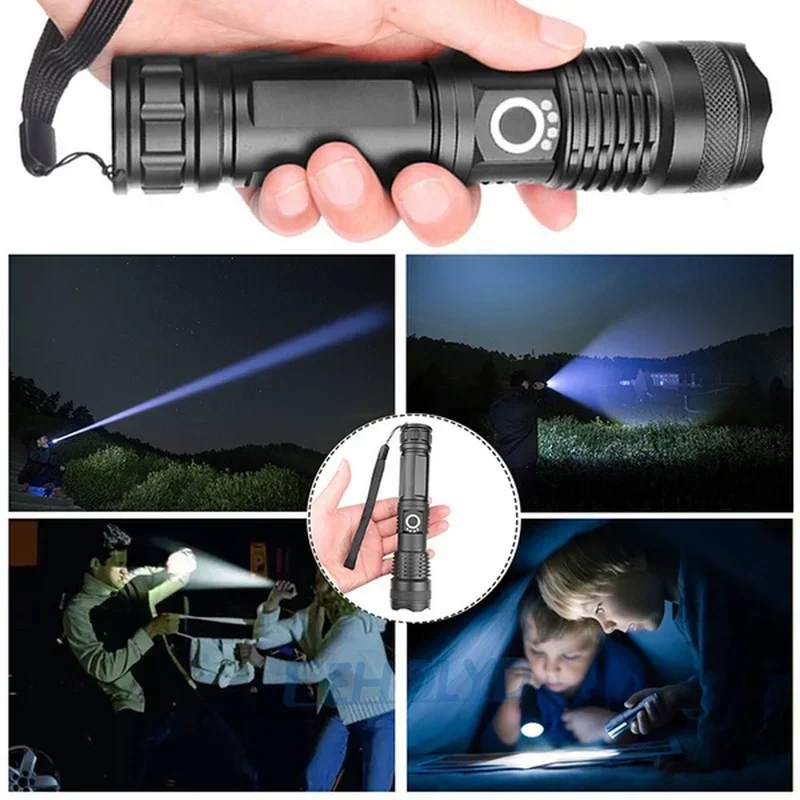 High Power XHP70 Led Flashligh - Outdoor Camping Decor 评论和价格